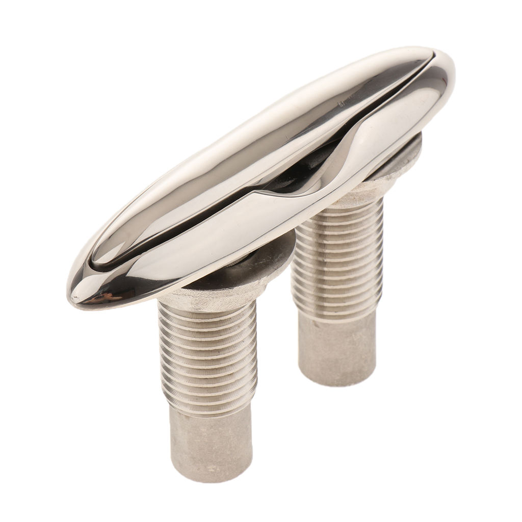 5inch 316 Stainless Steel -up/ Pull-up Flush Mount Lift Cleat for Boat Marine Yacht Hardware Highly Polished