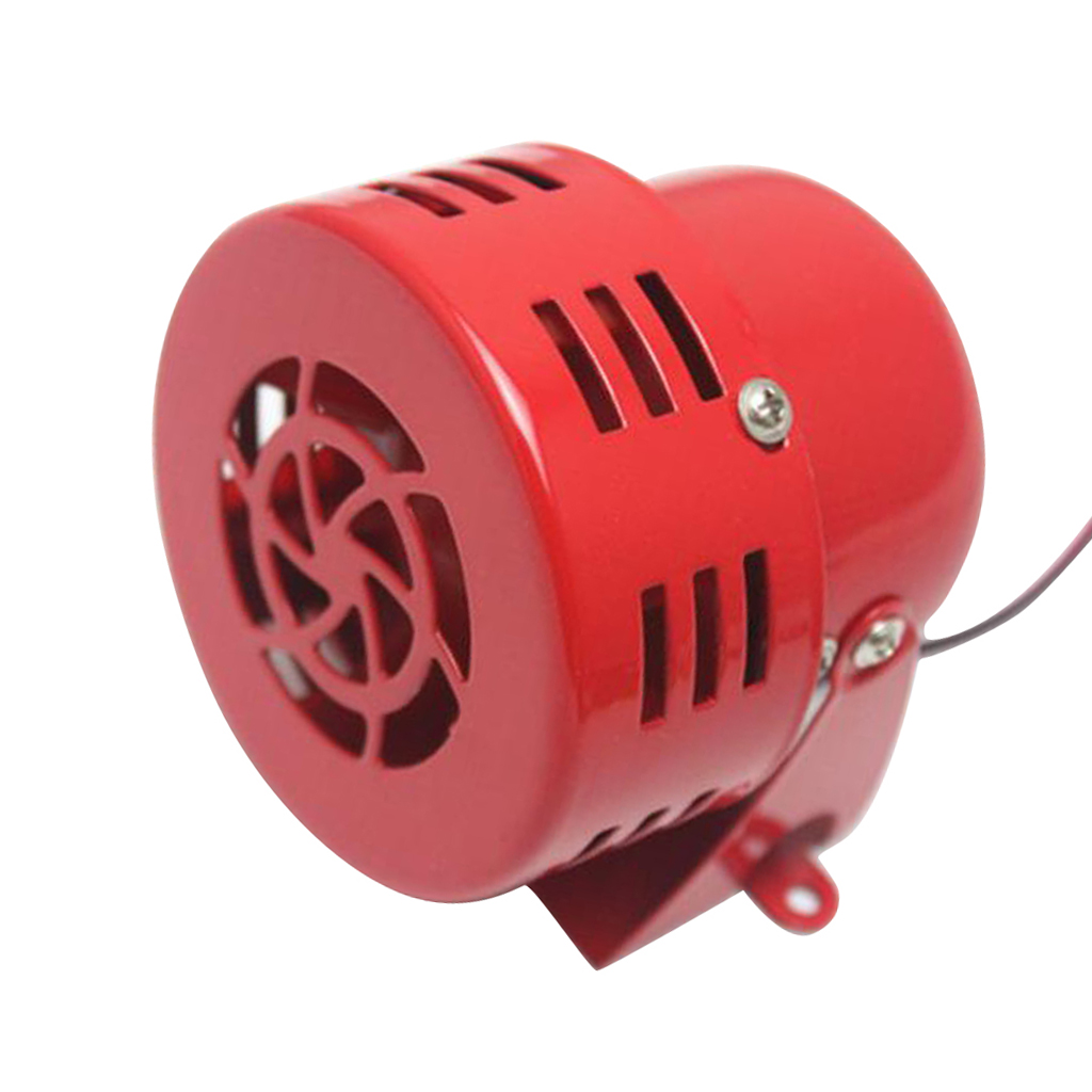 110dB Car Horn Motorcycle Air Siren Metal Horn Auto Air Raid Retro Siren Horn For 12V Car Truck Boat SUV Yacht Trailer RV ATV