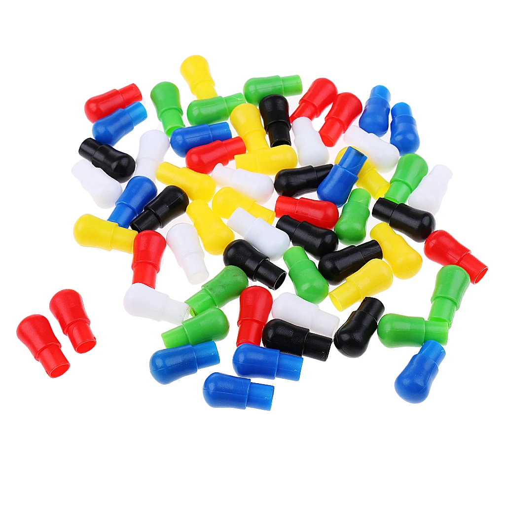 60pcs/set 23mm Multi-color Replacement Pegs for Traditional Plastic Chinese