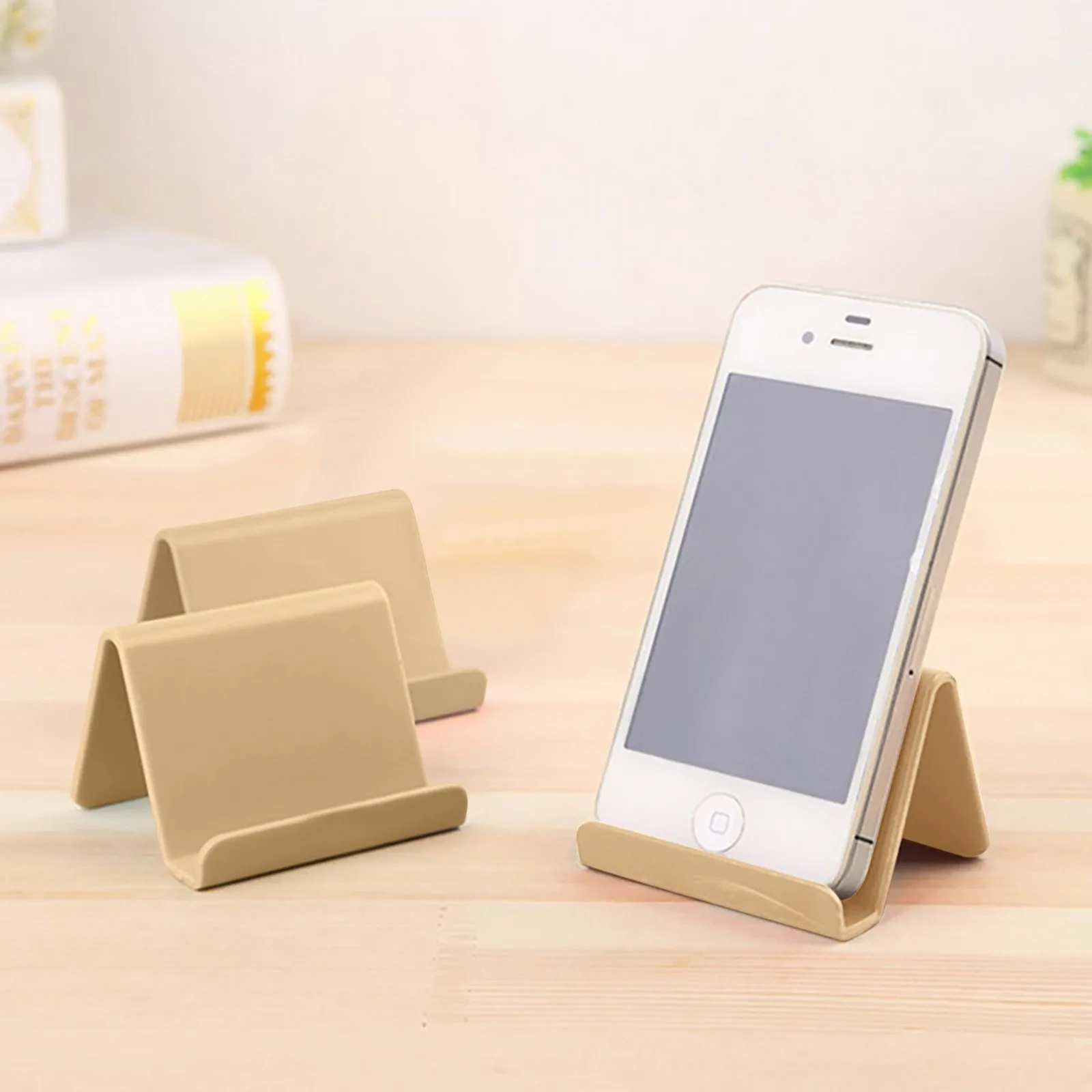 wooden phone stand Universal mobile phone Holder Tablet Stand For iPhone Xiaomi Huawei Samsung holders Candy Portable Mobile accessories Support phone stand for car