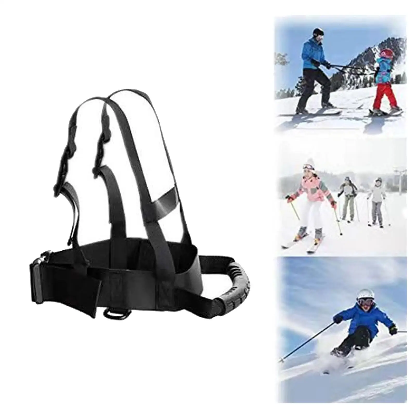 Kids Ski Shoulder Harness Leash Snowboard Harness Trainer with Removable Leash for Children and Beginner Roller Skating Teaching