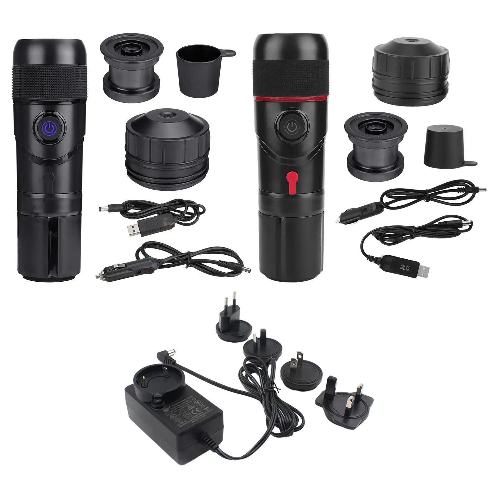 Portable Coffee Machine Electric Espresso Machine for Car Camping 80W 80ml Capsule Coffee Machine Coffee Powder