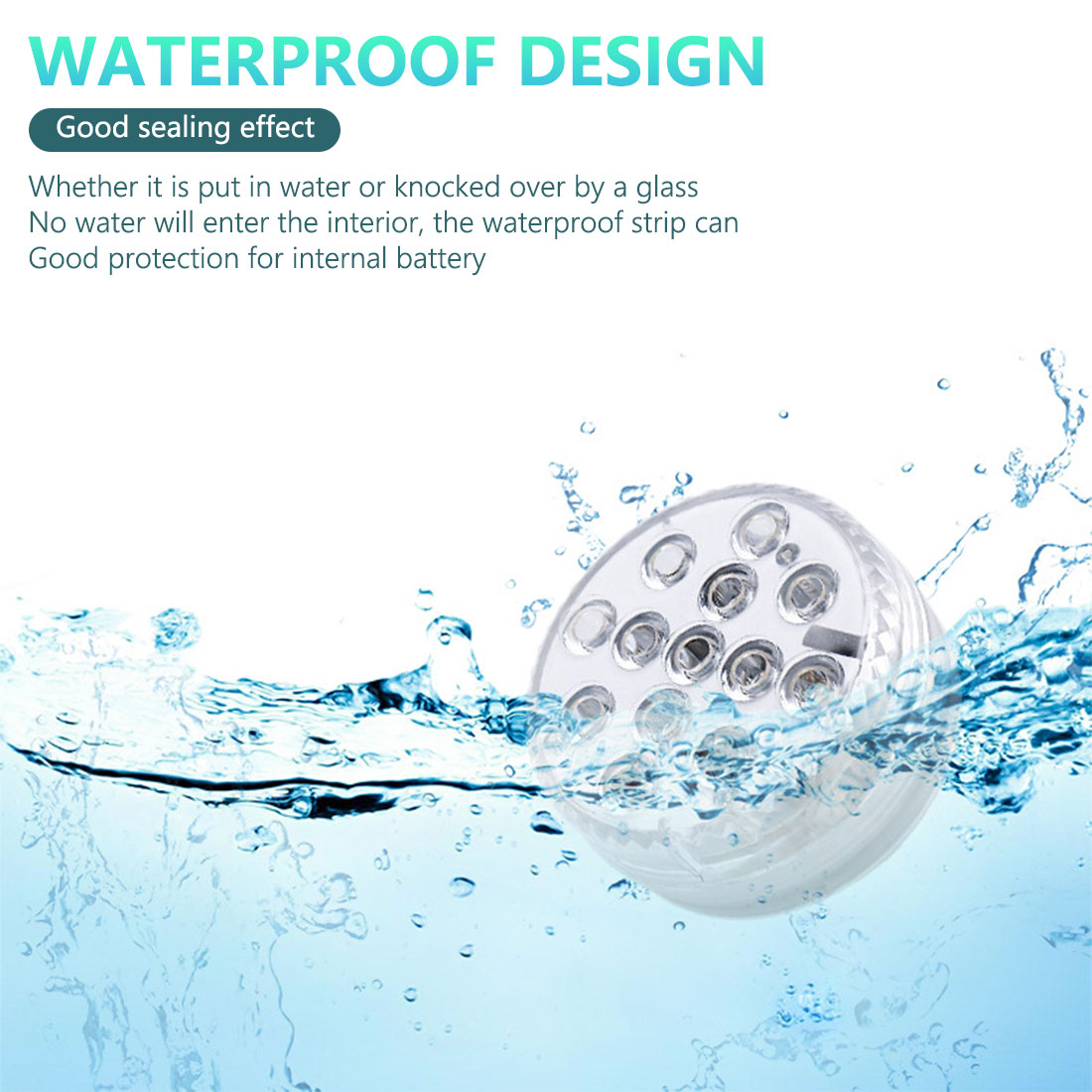 Subaquática para Tanque de Peixes Led à Prova Dwaterproof Água Bateria Operado Multi Cor Submersível Led Luz Lagoa Piscina Festa Casamento 12 7 High Quality Luzes e Iluminação