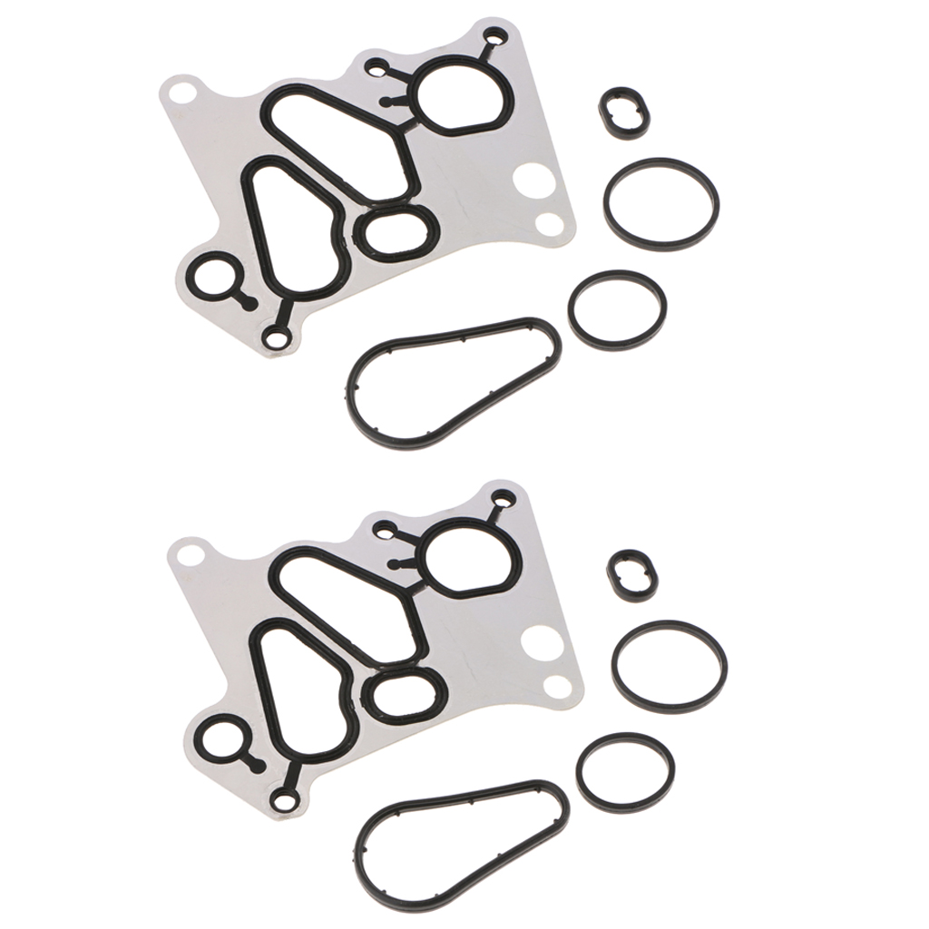 2 Sets Oil Filter Housing Gasket & O-rings for  E200