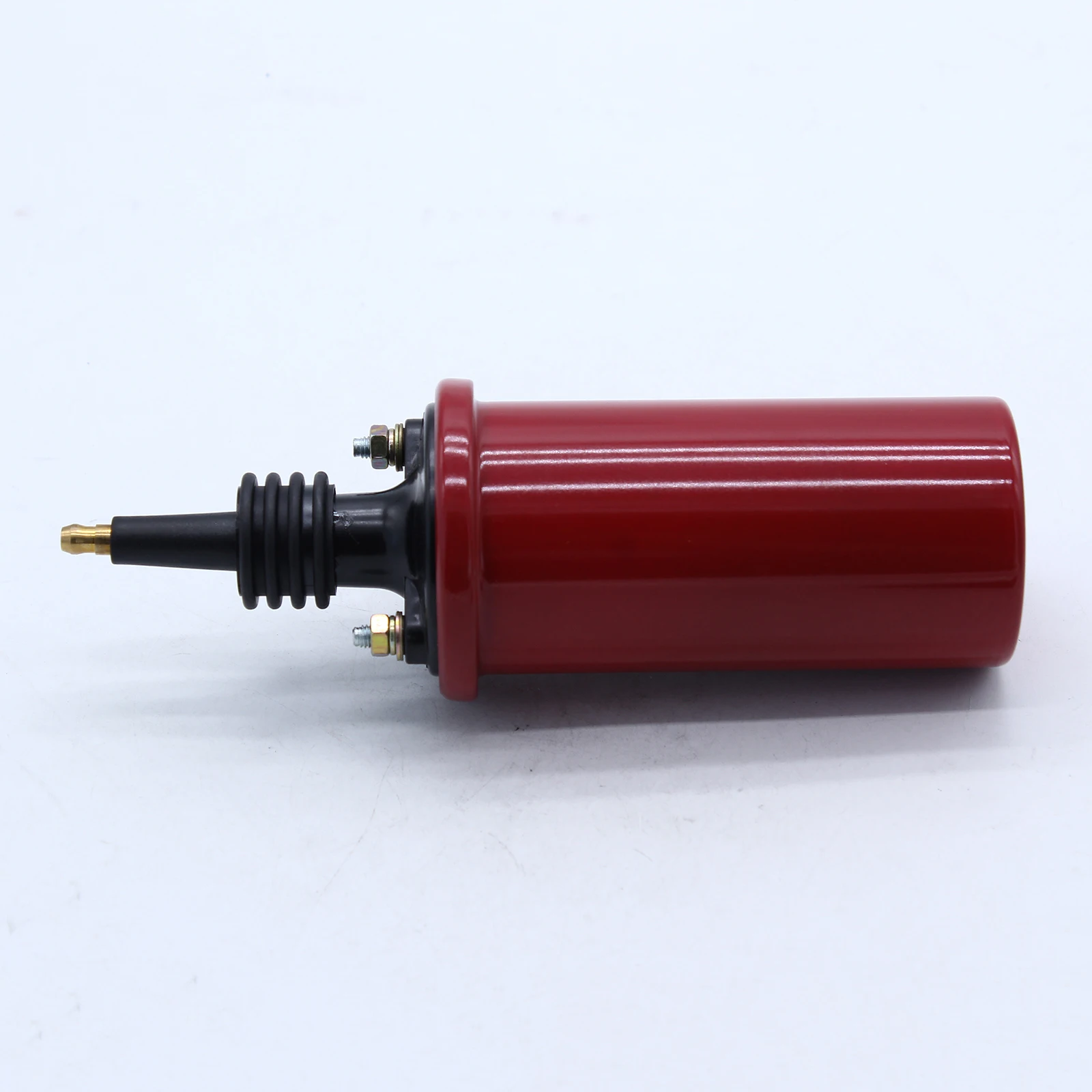 Red Oil Filled Coil Ignition Coil Canister HEI-style Boot High Vibration
