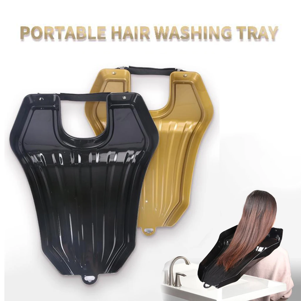 Contoured Home Shampoo Basin Hair Washing Sink Tub Tray Hair Care Tool Hairdressing Head Tray for Washing Hairdresser Basin Bowl