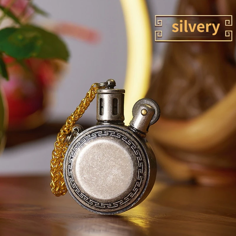 Mini pocket watch style steampunk Kerosene Lighter