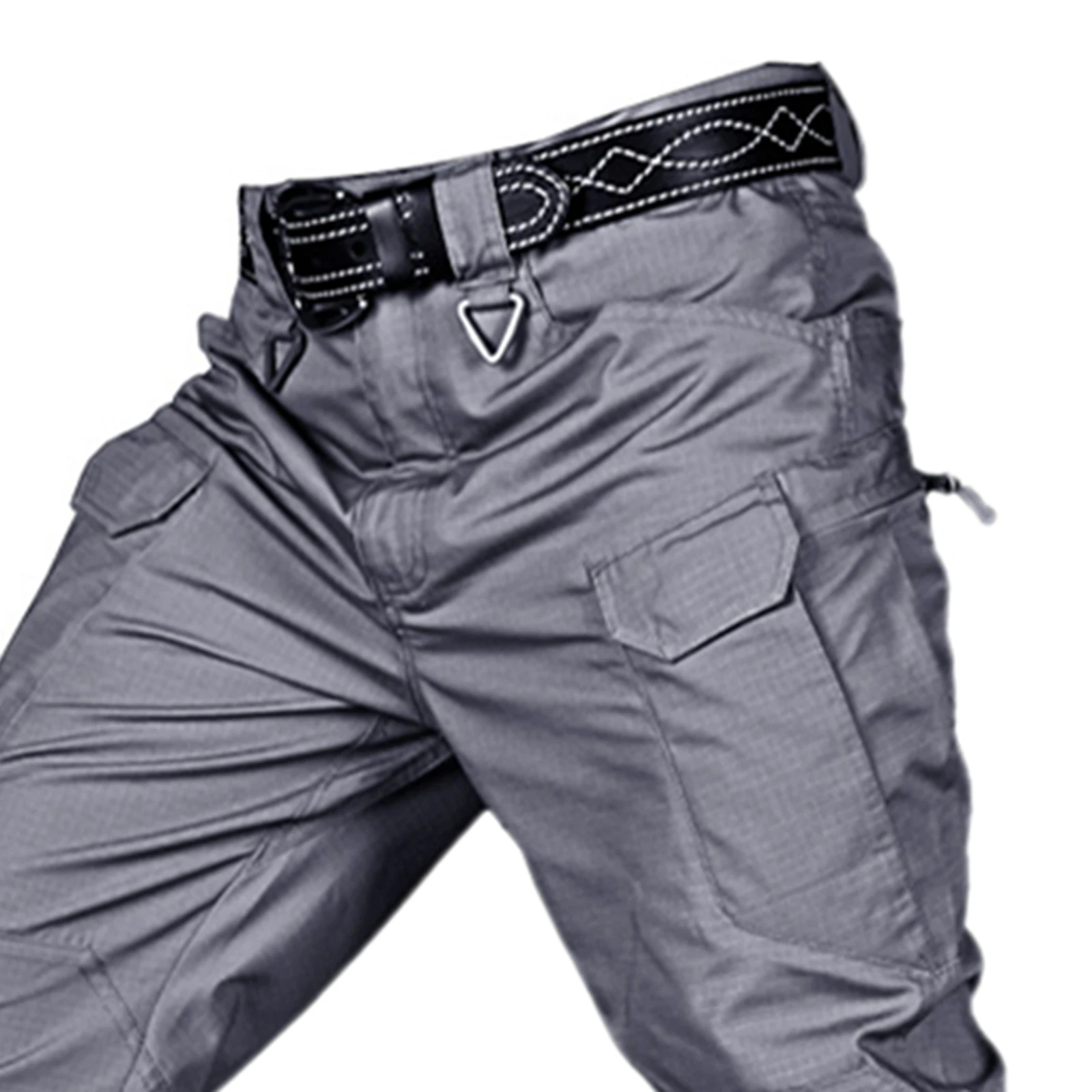 Mens Streetwear Casual Harem Jogger Pants Amy Trousers Multi Pockets Fishing