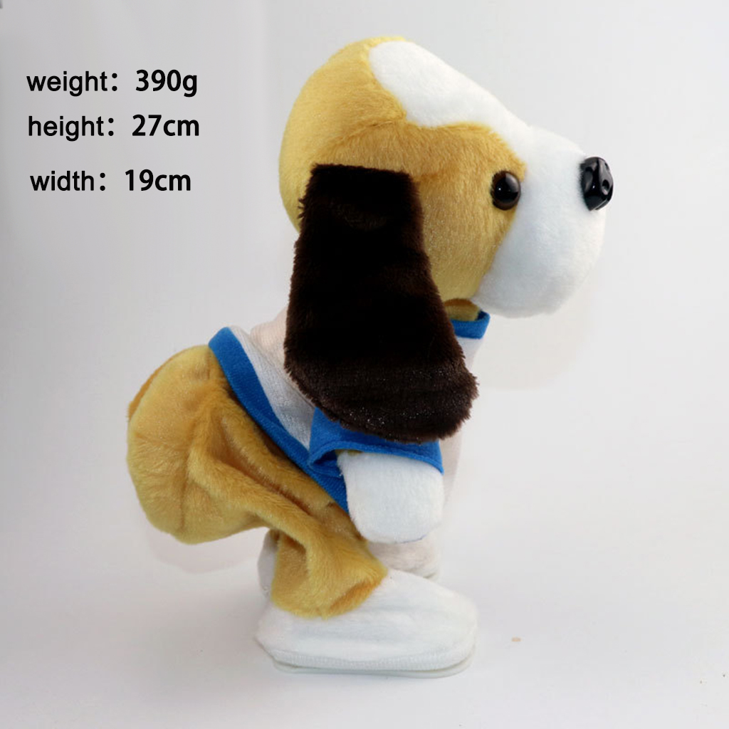 Cute Singing Dancing Puppy Plush Toy Electric Music Rotating Children's Dog Doll Over Puppy Christmas Gifts