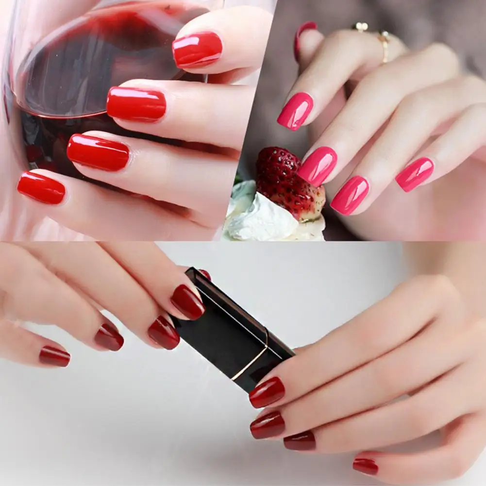 7ml Nail Gel Polish Bright Red Colour Nare Art Tools Nail Beauty  Long-lasting Fast-dry Wine Red Uv Glue Nail Polish For Fall - Nail Polish -  AliExpress