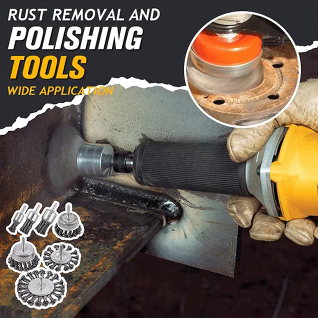 Set 14 Spazzole Metalliche Per Trapano - Acciaio Inossidabile, Con Attacco Esagonale