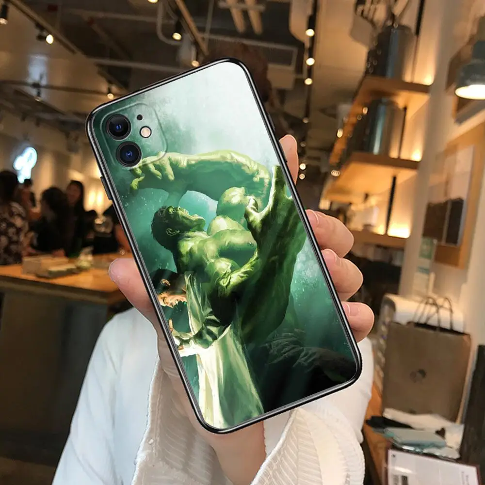Hulk Marvel Phone Cases For iphone 13 Pro Max case 12 11 Pro Max 8 PLUS 7PLUS 6S XR X XS 6 mini se mobile cell iphone 13 phone case