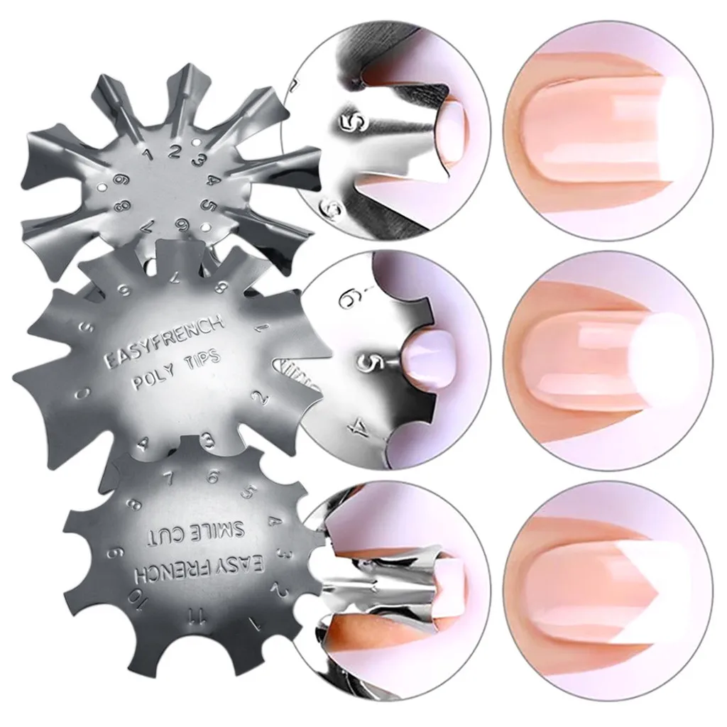 3 Sizes Edge Trimmer Cutter Clipper Styling Nail Gel Easy French  Line Manicure Tool