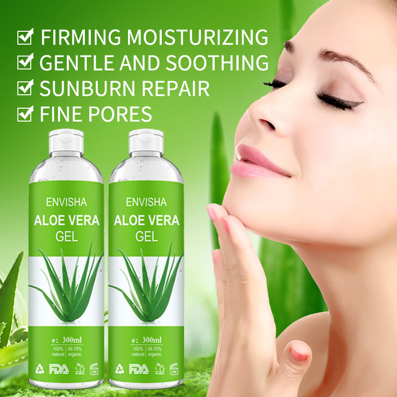 Best of ENVISHA Aloe Vera Gel Soothing Moisturizing Hyaluronic Acid Sunburn Repairing Treatment Skin Care Face Body Cream Antipruritic Reviews & Tips - Image 3