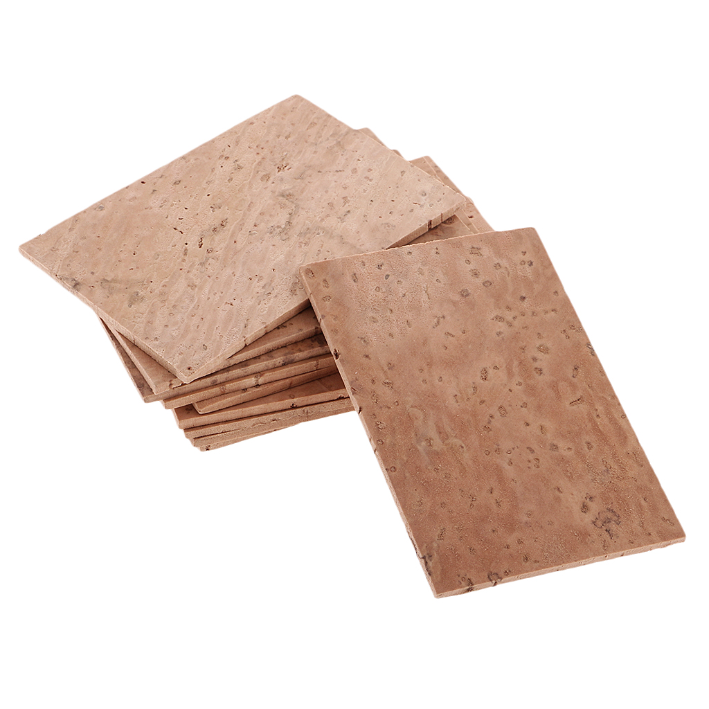 Set of 10 Pieces Saxophone Neck Cork Sheet for Soprano/Tenor/Alto Sax Part