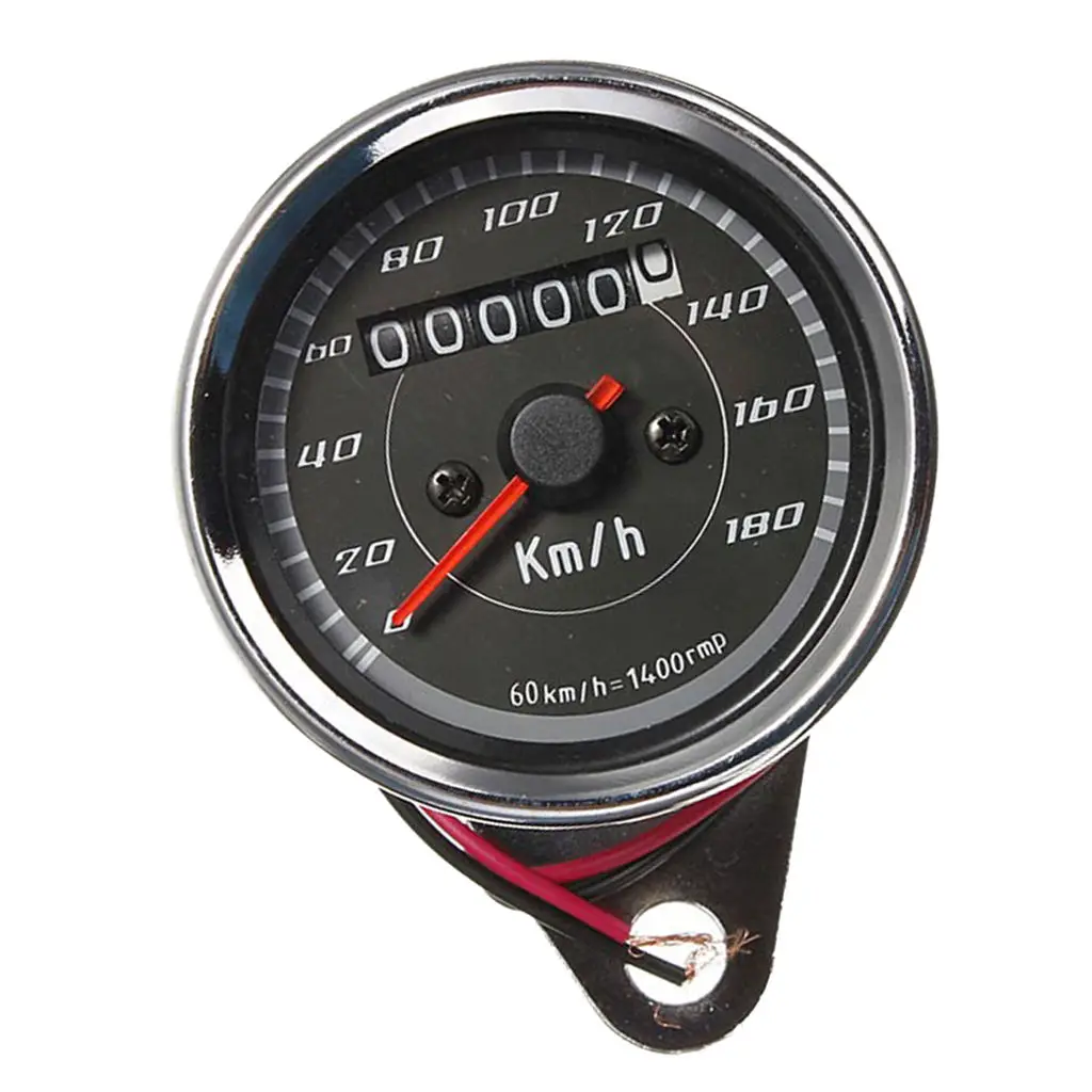 12V Motorbike Blue LED Speedometer Odometer Multifunction Gauge 0-180 km/h