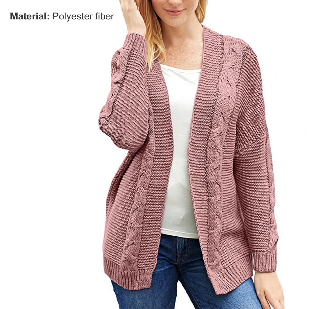 pescoço com nervuras casual cardigan para namoro