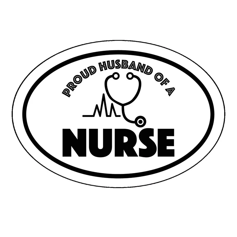 Black Porn Nurses Cna - 15*15cm Wickedgoodz Oval Proud Husband Of A Nurse Decal - Nursing Bumper  Sticker - Rn Cna Lpn Husband Sticker - Car Stickers - AliExpress