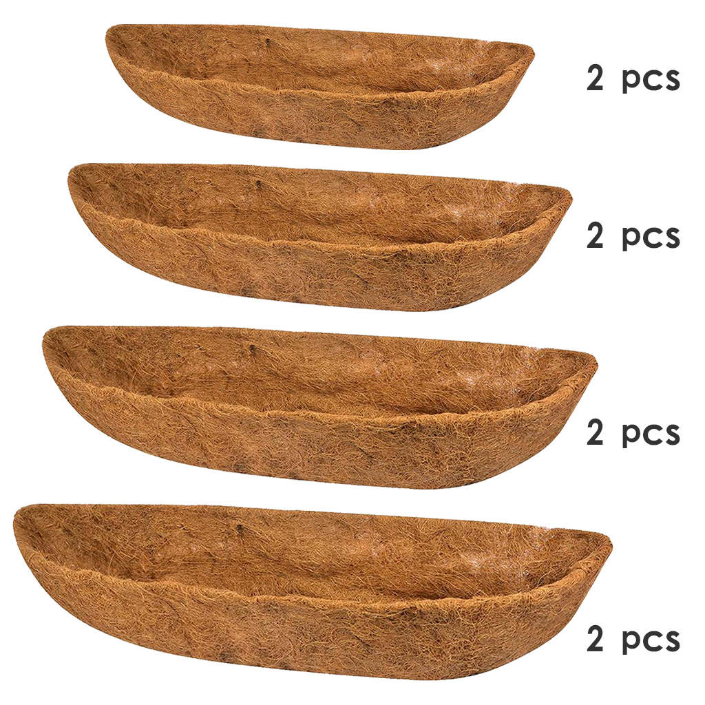Trough Coco Liner - Preshaped Trough Coconut Fiber, Coir Liner for Trough Planter