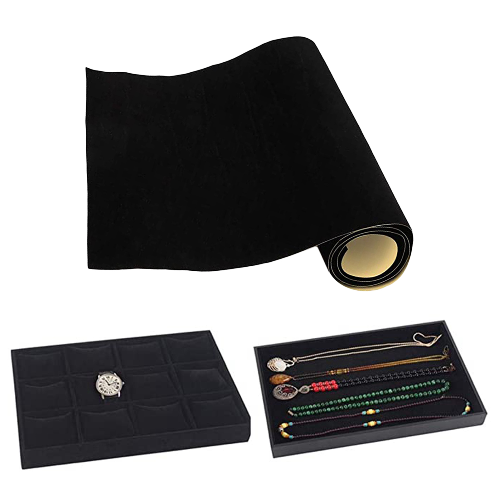Self Adhesive Sticky Velvet Fabric Felt Sticker Roll for Arts Crafts Jewelry
