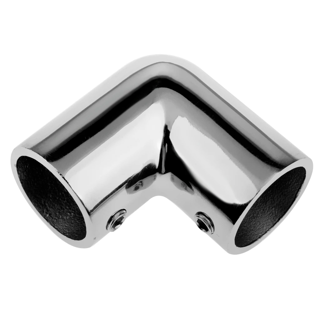 Durable Marine Boat Hand Rail Fittings 90 Degree Elbow -7/8` Tubing 316 Stainless Steel for Fishing Kayaking Canoeing Accessory
