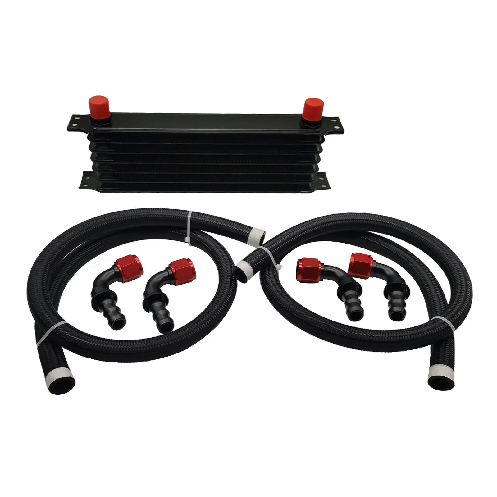 AN10 Oil Cooler Coolers Hose Kit Universal Aluminium Black Automobile Part Acceories Replacement