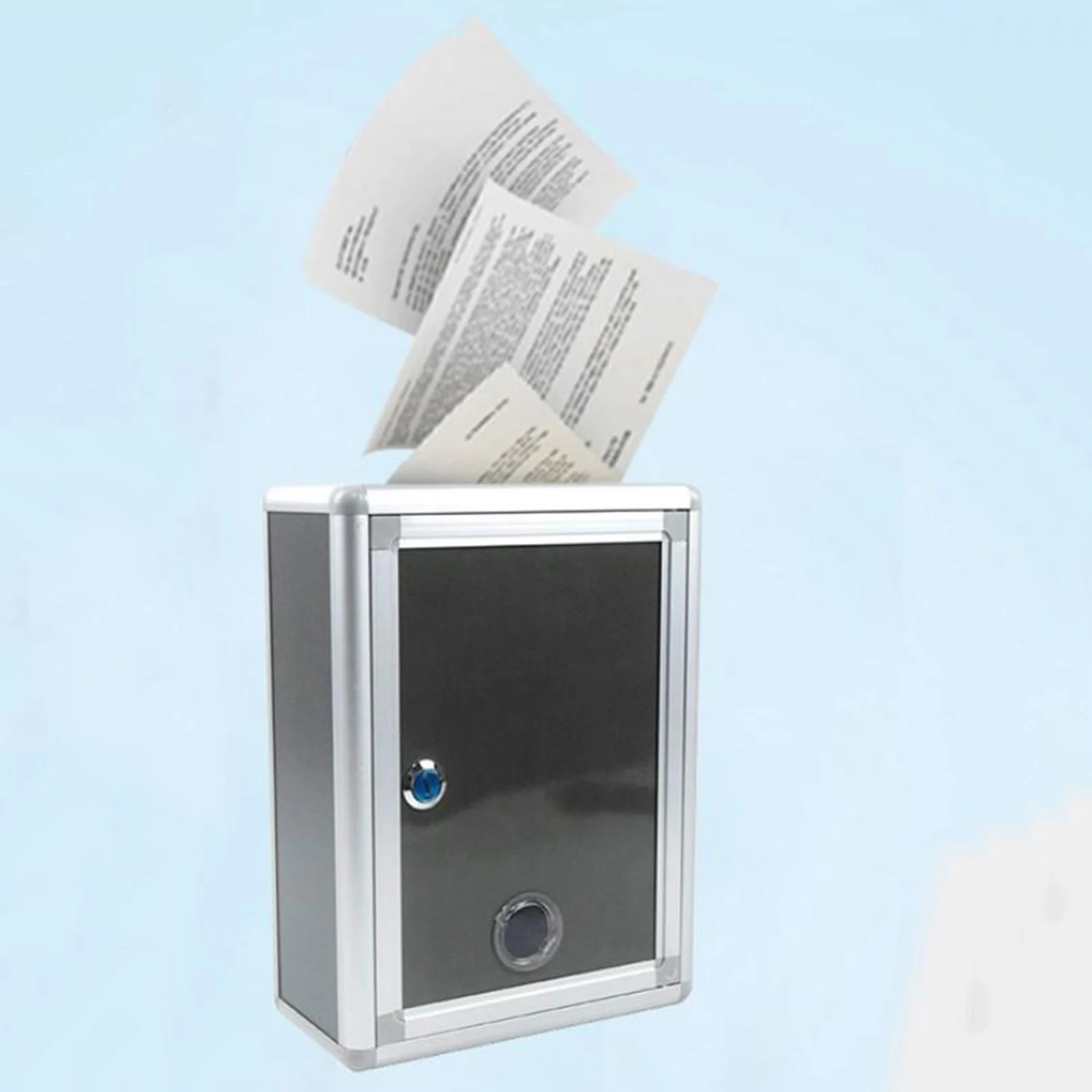 Mailbox Mail Wall Mount Letterbox Ballot Comment Box Parcel Boxes &2 Keys