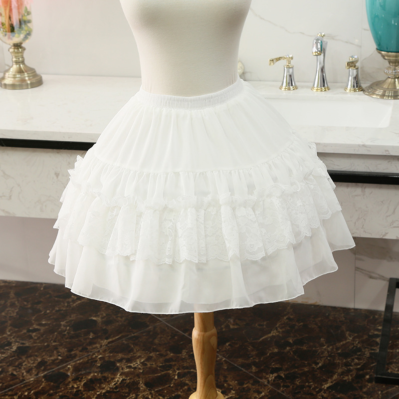 crinoline ajustável diário macio menina meio corpo crinoline cosplay