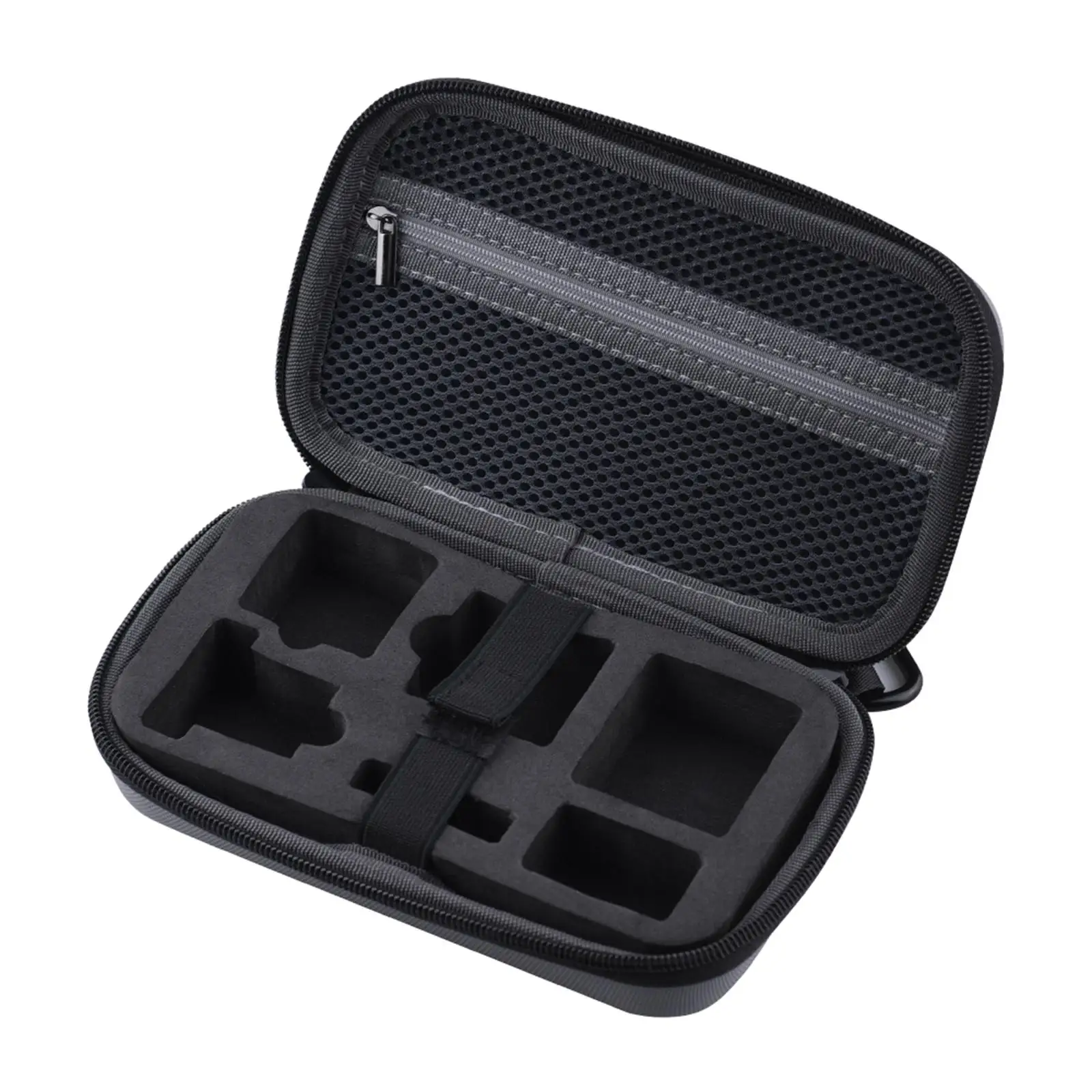 Handheld Travel Bag Protective Inner Cushions Handbag for DJI Action 2 Gray Two-Way Zipper