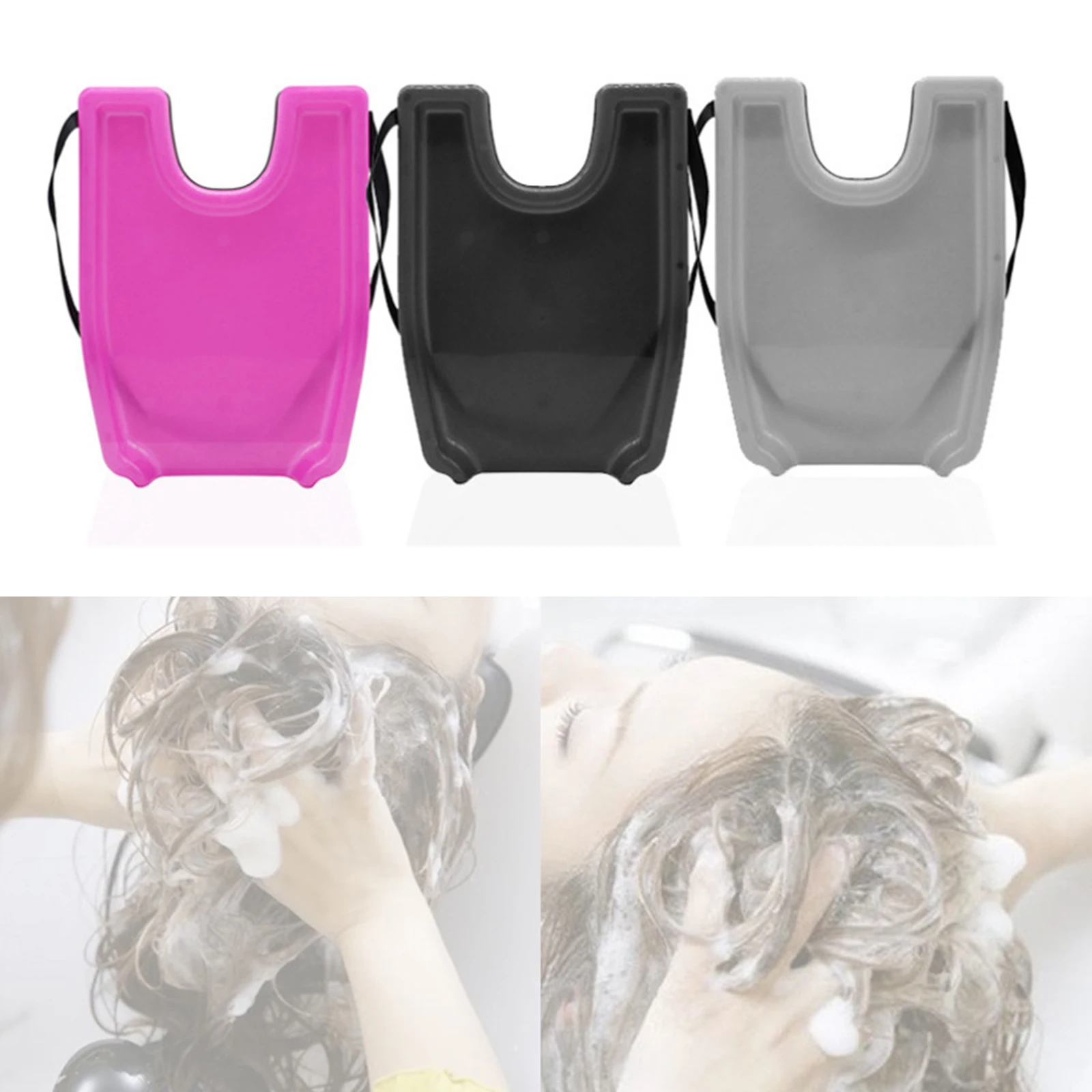 Plastic Hair Backwash Washing Tray Sink for Home Salon (Use with Chair Or Wheel Chair)
