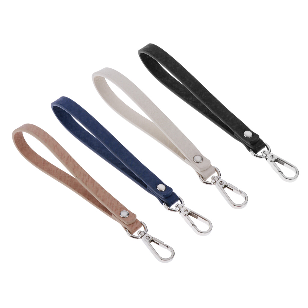Wristlet Strap Replacement Wrist Strap Genuine Leather Hand Strap Keychain for Wallet Purse Cellphone Clutch Wristlet Bags