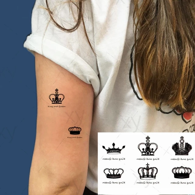 voorkoms King and Queen Crown Waterproof Temporary Tattoos Unisex - Price  in India, Buy voorkoms King and Queen Crown Waterproof Temporary Tattoos  Unisex Online In India, Reviews, Ratings & Features