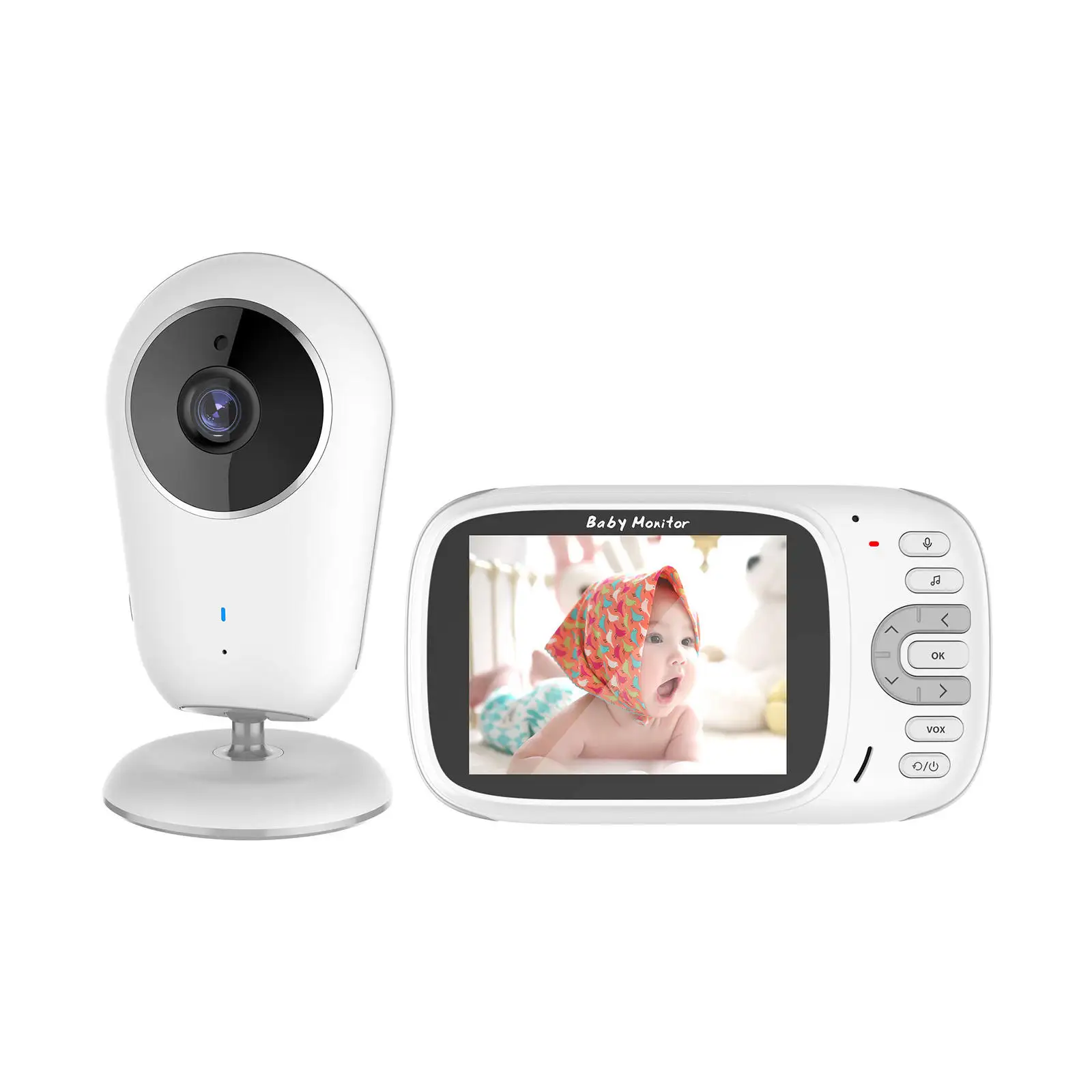 Wireless Baby Monitor Two Way Talkback with Camera Home Security Camera 3.2inch Portable