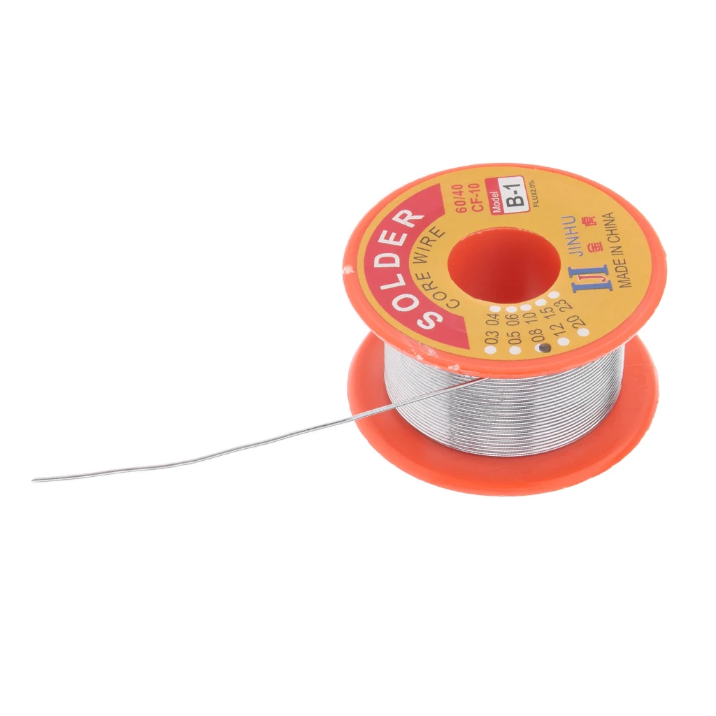60/40 Tin Lead Solder Wire Rosin Core Soldering 2% Flux Reel 0.8mm 50g