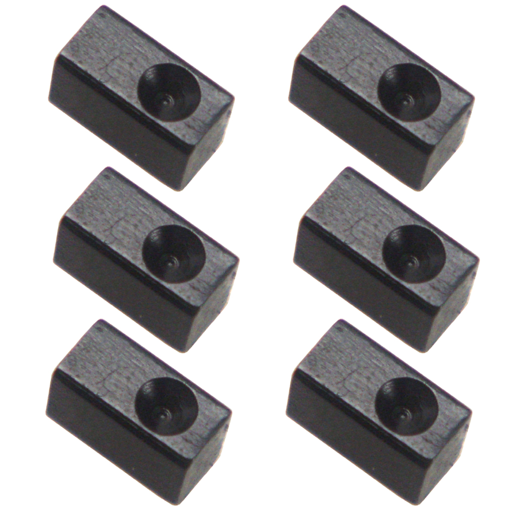 6pcs Bridge Saddle Insert Blocks For Electric Guitar Double Locking System