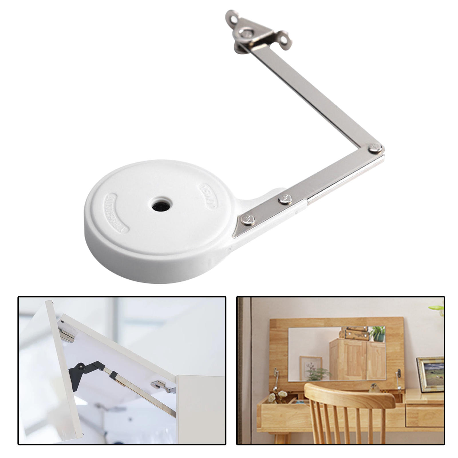 Durable Lid Support Hinge Cabinet Door Hydraulic Rod Gas Strut Pneumatic Support Soft Close Hinge for Closet Kitchen Tatami