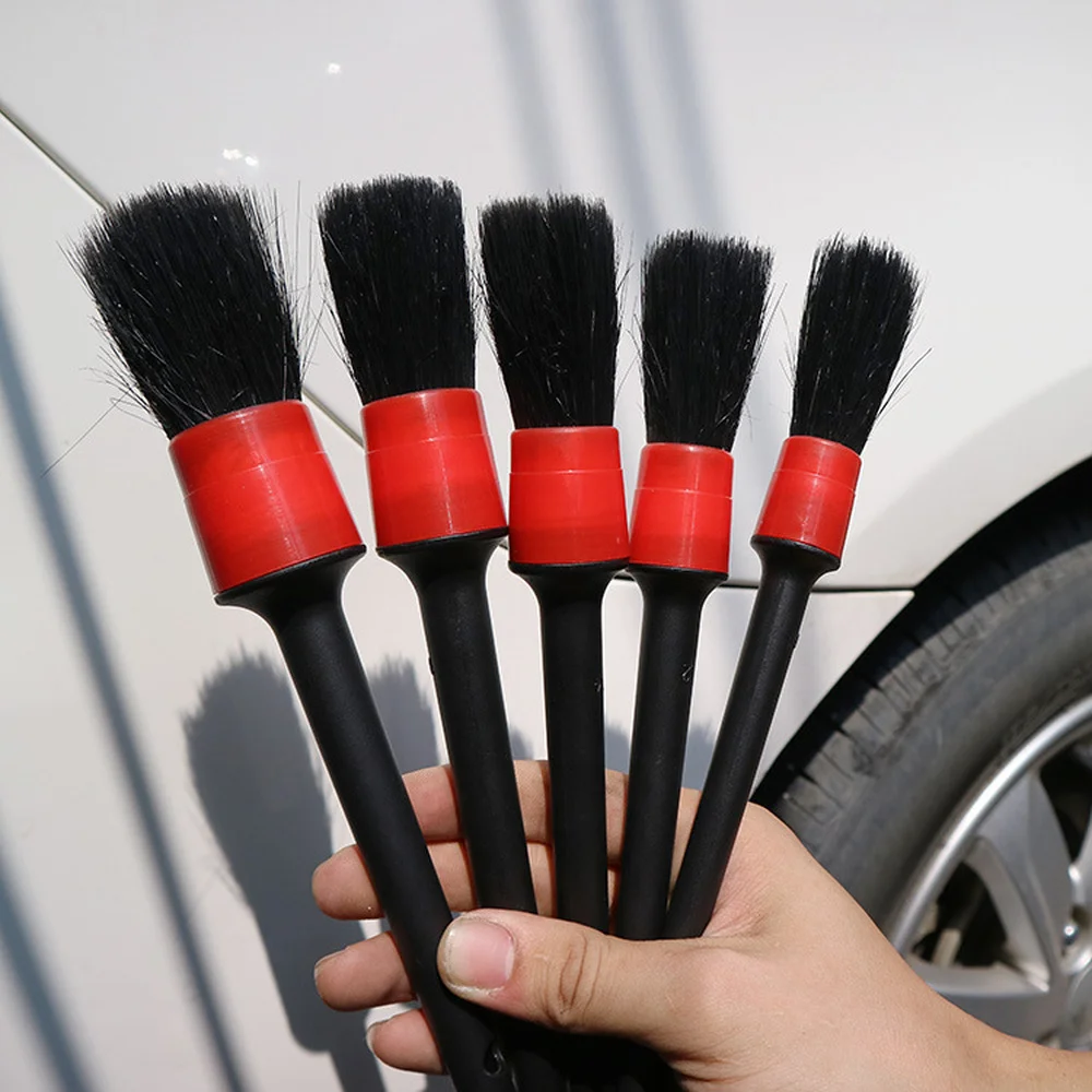 turtle wax ice Different Brush Sizes Automotive Detail Brushes Detailing Brush Set Dashboard Air Outlet Clean Brush Tools for Car car seat leather cleaner