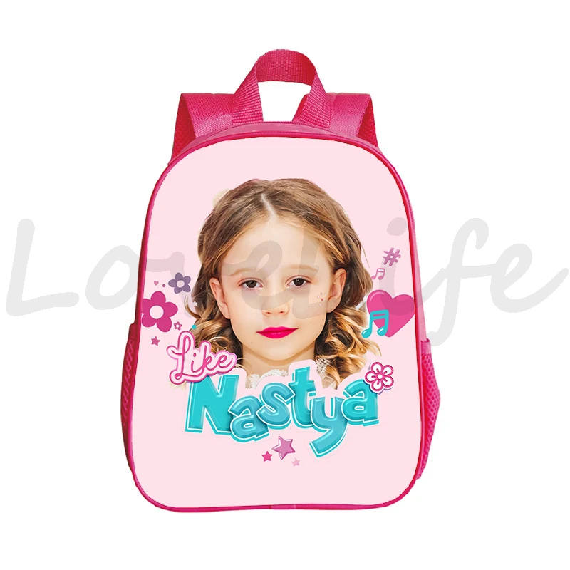 mochila das crianças como nastia impressão mochilas escolares crianças kawaii bookbag jardim de infância meninas rosa mochila