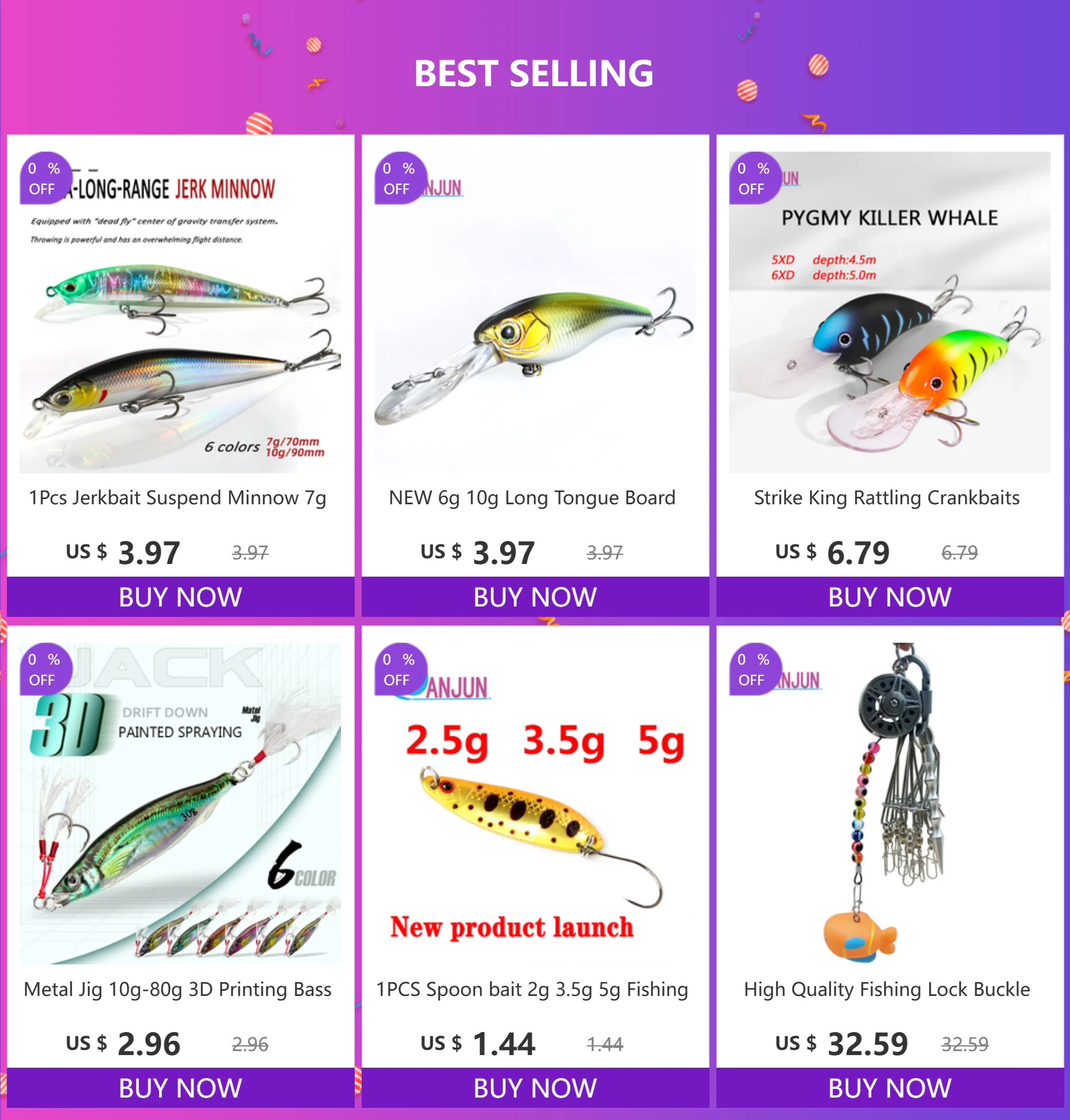 Cebo AJLURES con forma de pez y cola rizada