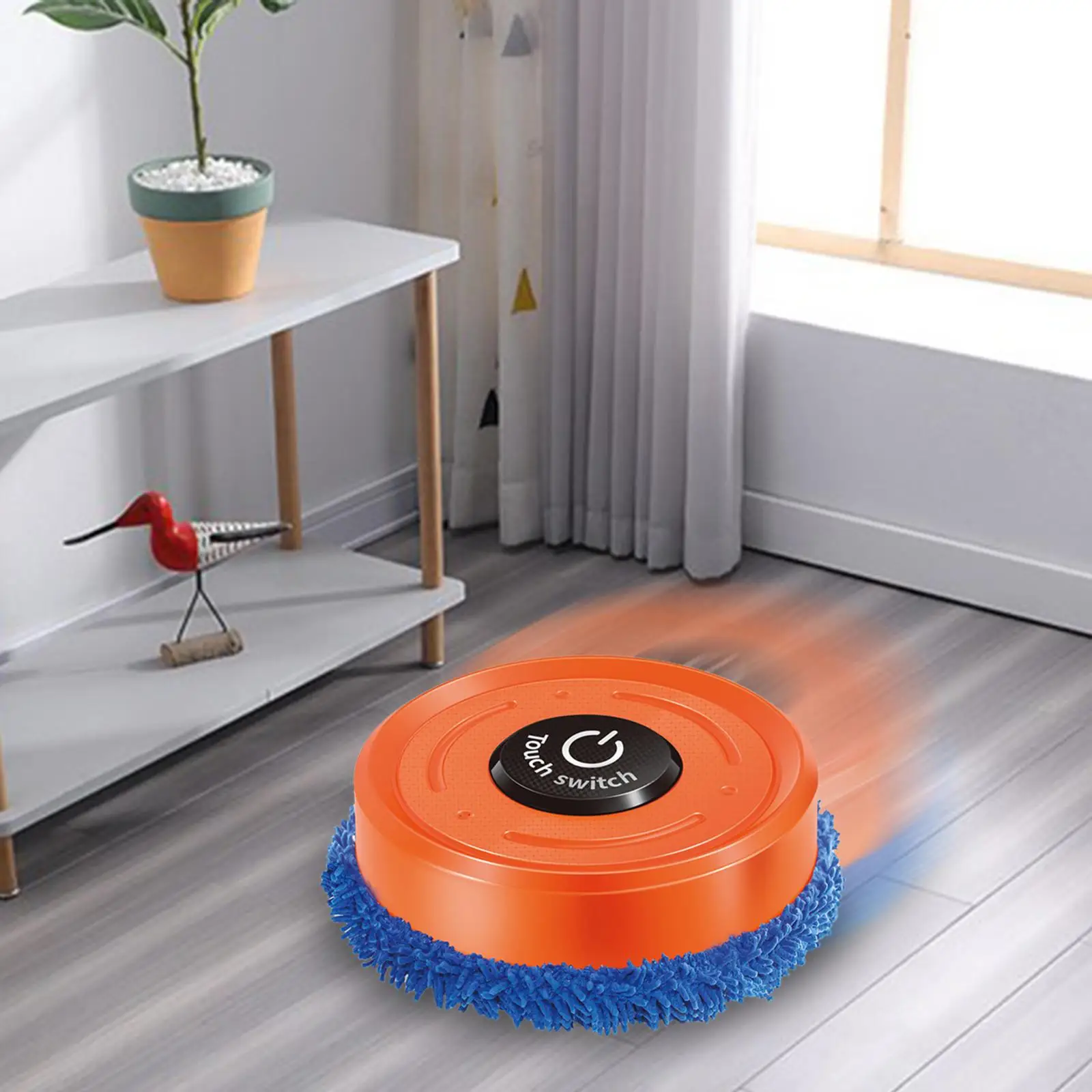 Robot Vacuum Cleaner, USB Rechargeable Automatic Sweeper, Steam Mop Robot, Smart Moving Path for Pet Hair, Low Floor Carpets