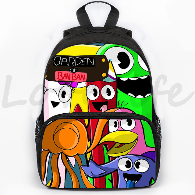 Garten of Banban Banban Garden Game Kindergarten Backpack Student Reduced  Backpack Children's Gifts Lightening Zipper Shoulders - AliExpress