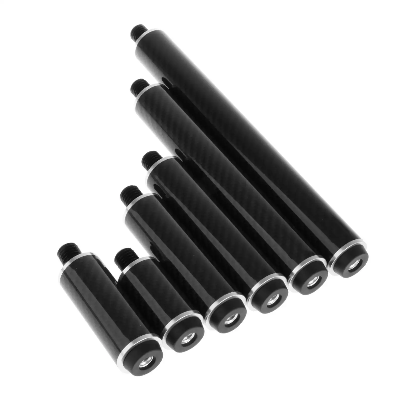 Cue End Extender Cue Extended Carbon Fiber Compact Billiard Connect Shaft Billiards Pool Cue Extension Snooker Cue Stick
