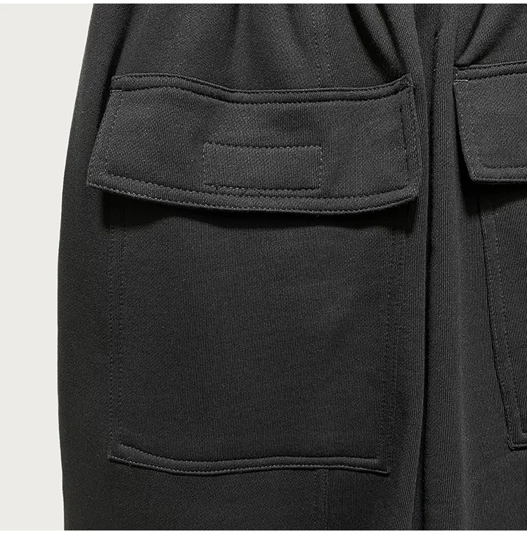 calças casuais calças masculinas streetwear techwear drawstring calças
