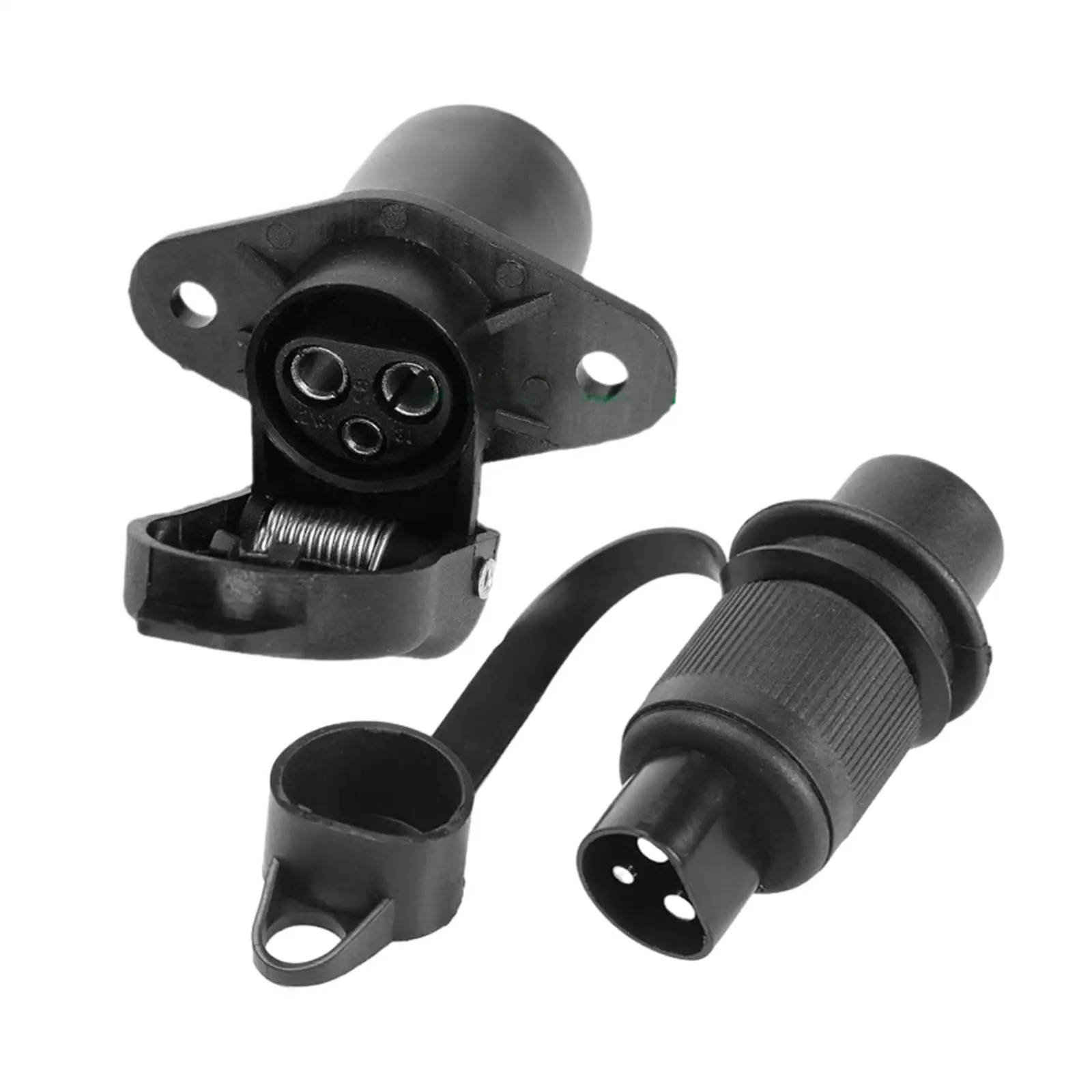 Plug Socket Trailer Connector RV 12V Accessories Round Towing for Commercial Vehicle Van Boat Auto Electrical Caravan Truck