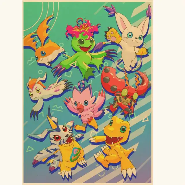 Digimon Adventure Tri Anime Sora Piyomon Print Wall Art Home - POSTER 20x30