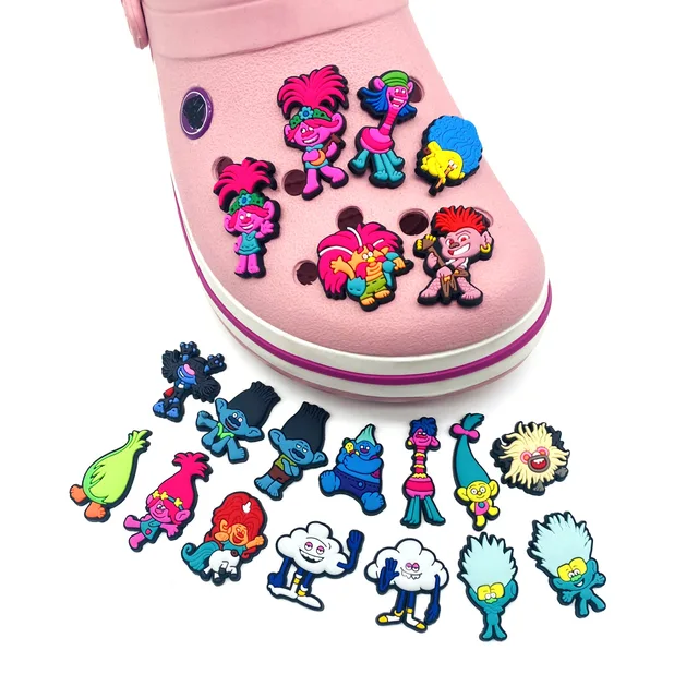 10/20pcs Trolls Cartoon for Cartoon Shoe Charms Croc JIBZ Accessories for  Classic Clog Charms Kids Gifts - AliExpress