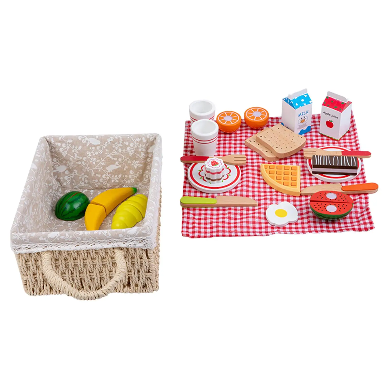 Cut Vegetable Cooking Game Set Kitchen Cutting Fruits Toys Cutting Fruits Play Set for Boys Girls