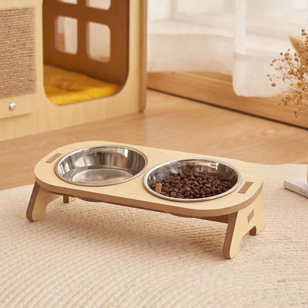 Title 12, Pet Feeder Single/Double Bowl with Anti-Knockov...