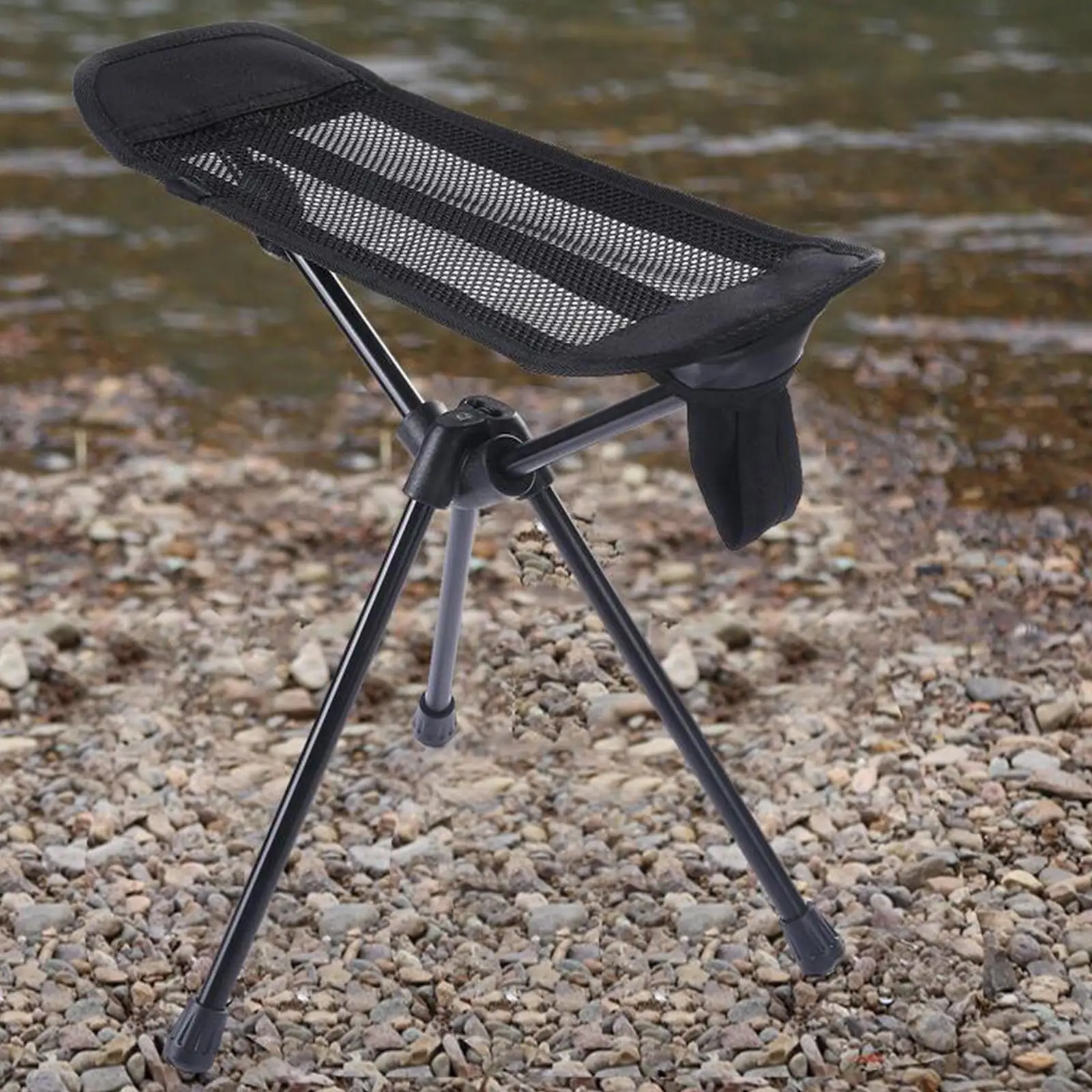 Folding Chair Footrest Fishing Chair Footstool with Storage Bag for Hiking