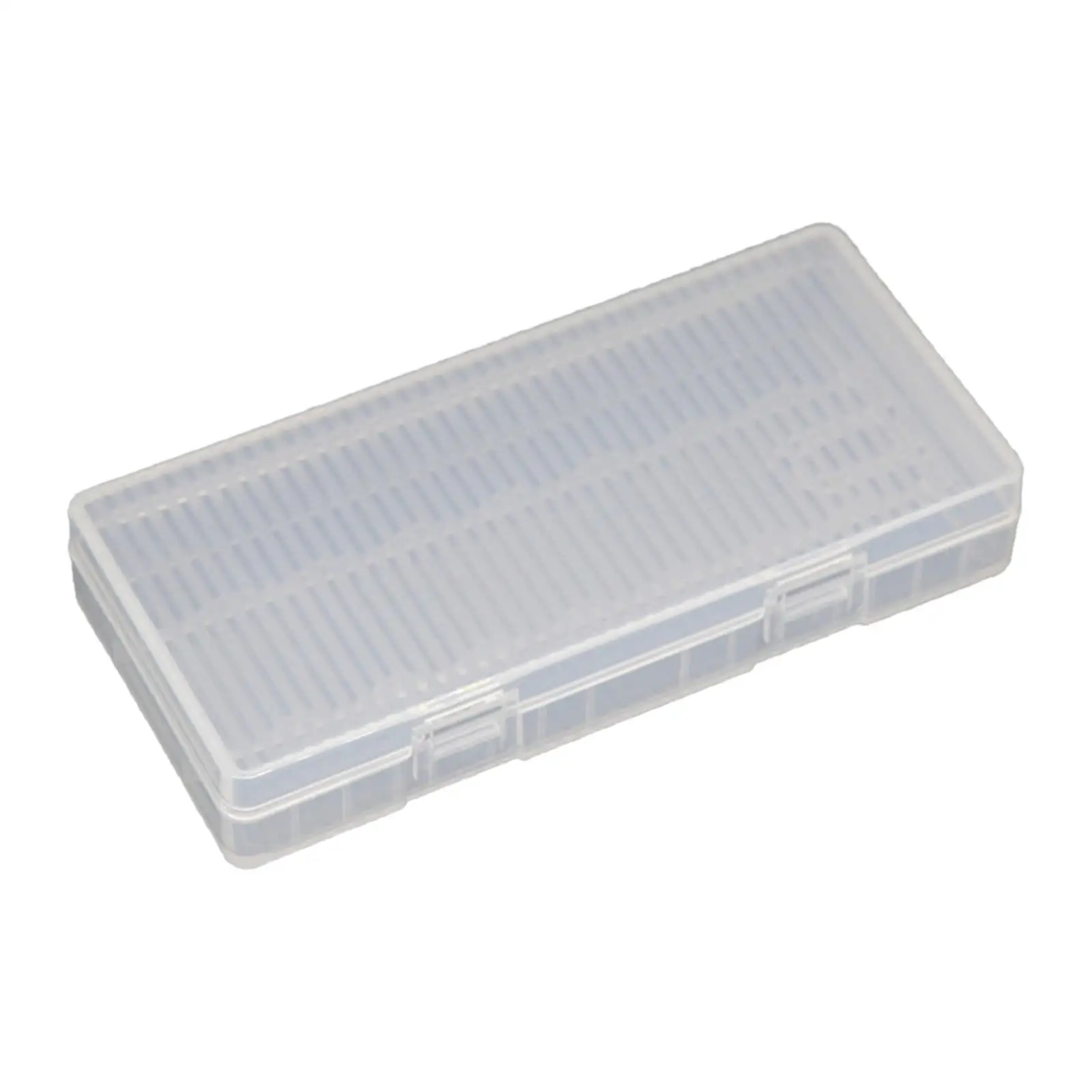 Battery Storage Case Holds 8 AA Batteries Anti Collision Clear Color Protective Container